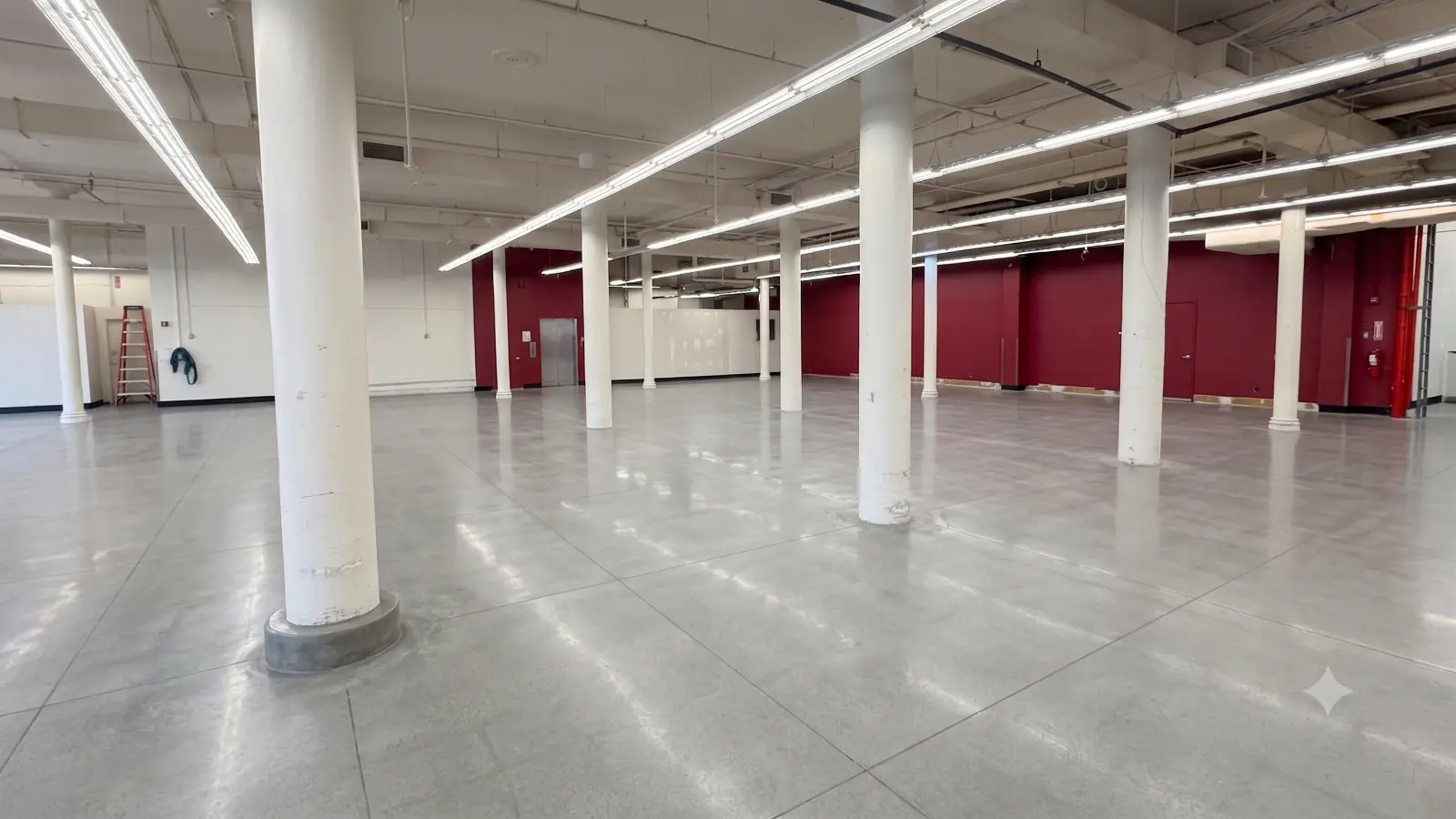 Fully cleared commercial floor after a Happen Ventures site cleanout